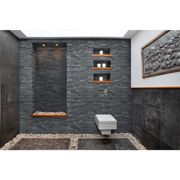 Coal Canyon Ledger Panel 6 in. x 24 in. Natural Quartzite Wall Tile (6 sq. ft./case)