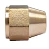 5/16 Female Flare X OD Brass Short Forged Flare Nut, 40-5