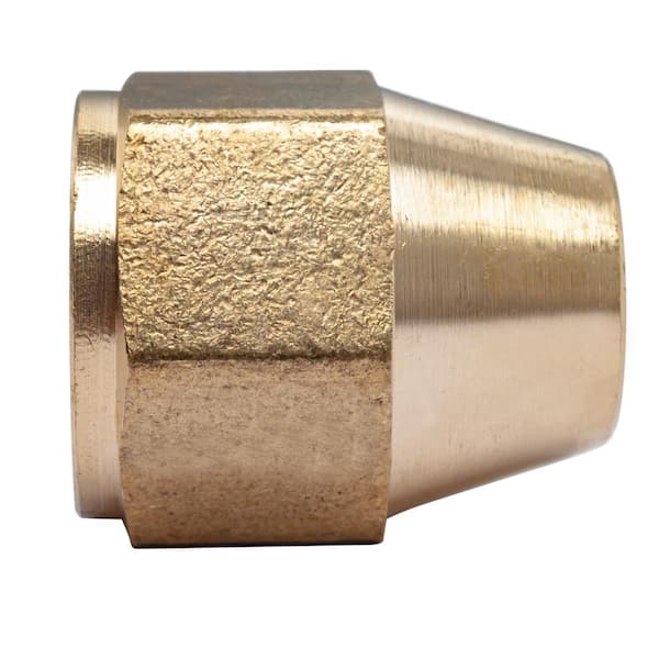 LTWFITTING 5/8 in. Brass SAE 45-Degree Flare Short Rod Nuts (25-Pack)