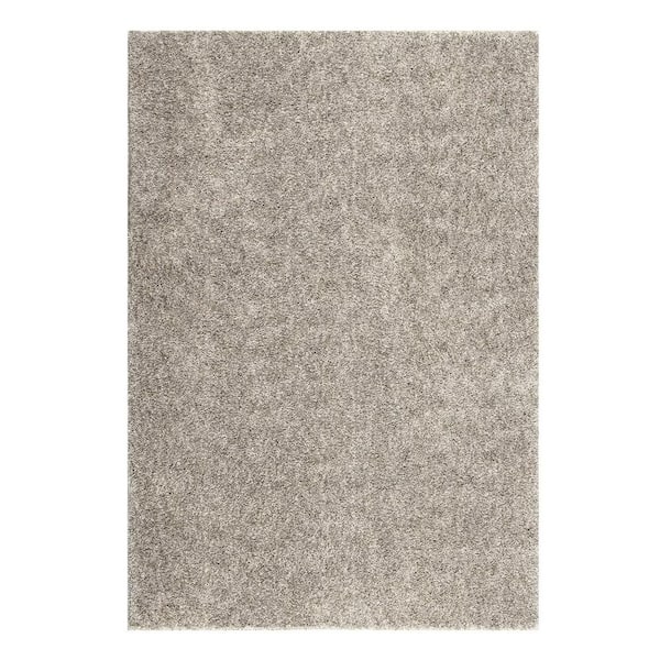 GlowSol Natural 9 ft. x 12 ft. Shag Solid Area Rug