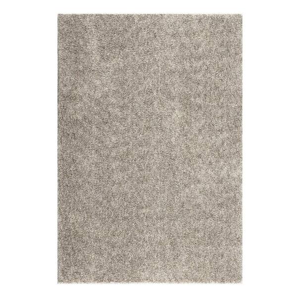 GlowSol Natural 10 ft. x 13 ft. Shag Solid Area Rug