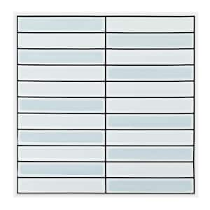 10 in. x10 in.  Peel and Stick Backsplash Tiles Vinly Self Adhesive Backsplash Tile Wall Tile, Light Blue (10-Pack)