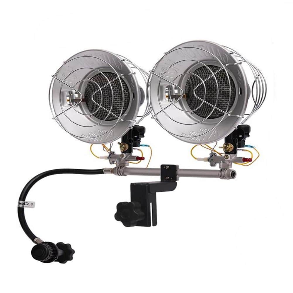 Heavy Duty Steel Double Burner Propane Tank Top Heater