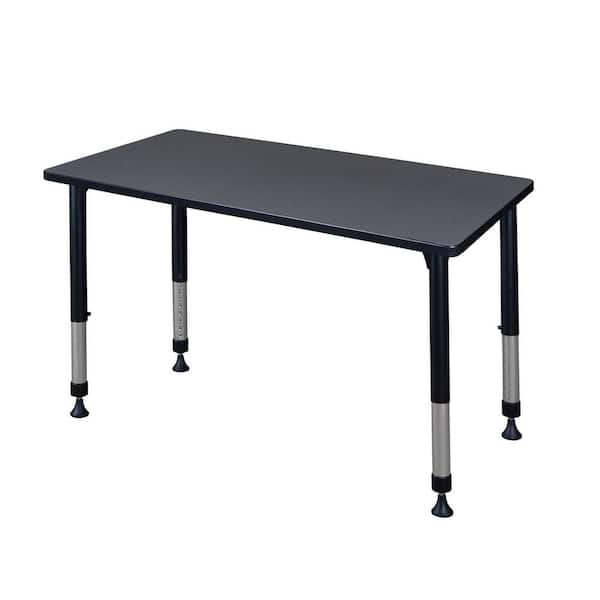 Regency Rumel 48 in. x 24 in. Grey Height Adjustable Classroom Table