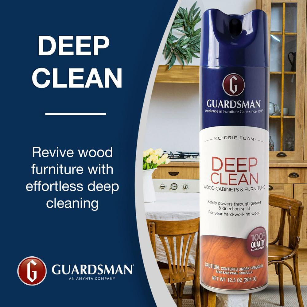 Guardsman Deep Clean Wood Cabinets and Furniture Cleaner, 12.5 oz Aerosol
