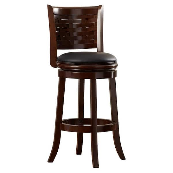 Boraam Sumatra 29 in. Cappuccino Swivel Cushioned Bar Stool