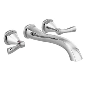 Stryke 2-Handle Wall Mount Roman Tub Faucet Trim Kit in Chrome (Valve Not Included)