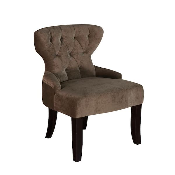 Ave Six Curves Hour Glass Vintage Linen Chair-DISCONTINUED