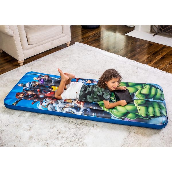 KIDS READY BED INFLATABLE AIR BEDS CAMPING SLEEPOVERS DISNEY CHARACTER &  MORE