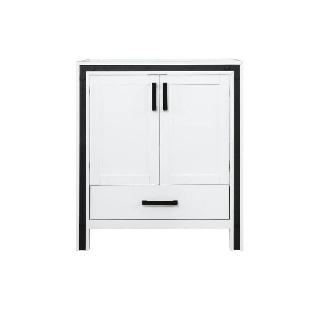 Lexora Ziva 30 In W X 22 In D White Bath Vanity Without Top