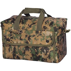 11 in. Mechanic's Canvas Tool Bag with 2-Pockets in Digital Woodland