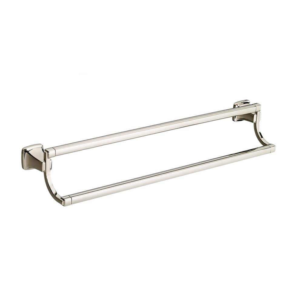 Townsend 24 in. Double Towel Bar in Polished Nickel