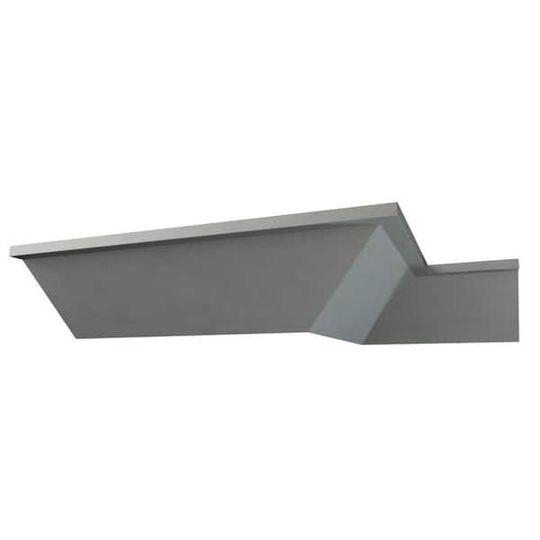Ekena Millwork Brandy 4.75 in. D x 4 in. W x 12 in. L Polyurethane Crown Moulding Sample