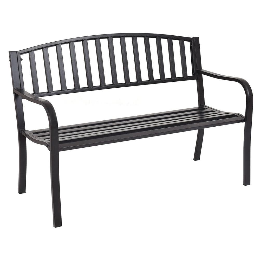 50 in. Garden Yard Metal Outdoor Bench