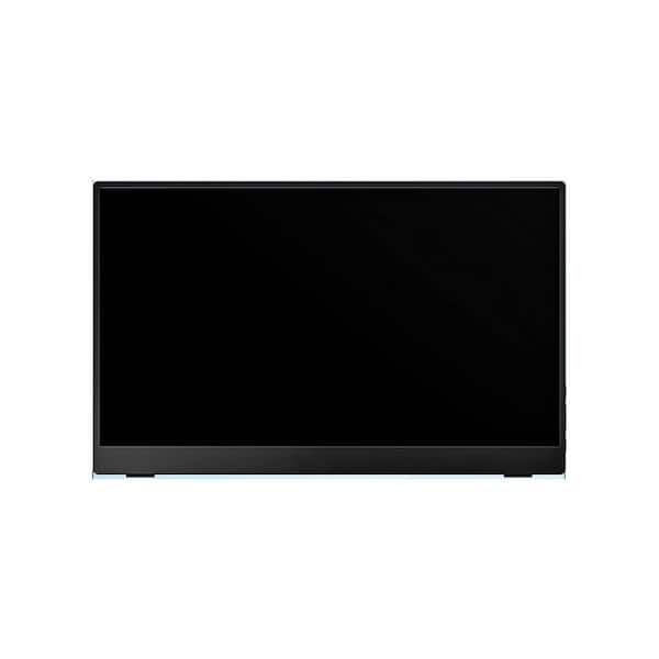 Yichuhaoxi Portable Monitor 15.6 in. 1080P for Laptop with Protective Sleeve Built-in 90° Adjustable Stand in Black