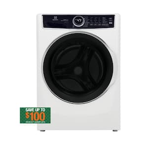 8 cu. ft. White Front Load Perfect Steam Gas Dryer with LuxCare Dry and Instant Refresh