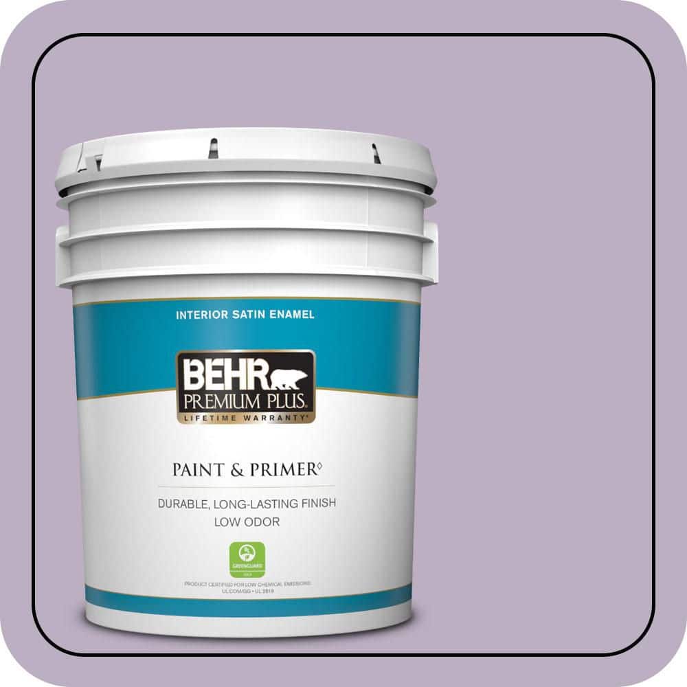 5 gal. #S100-3 Courtly Purple Satin Enamel Low Odor Interior Paint & Primer price history on PriceWatchPro