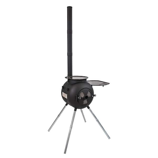 Unbranded 1000 sq. ft. Ozpig Outdoor Portable Wood-Burning Stove and Grill