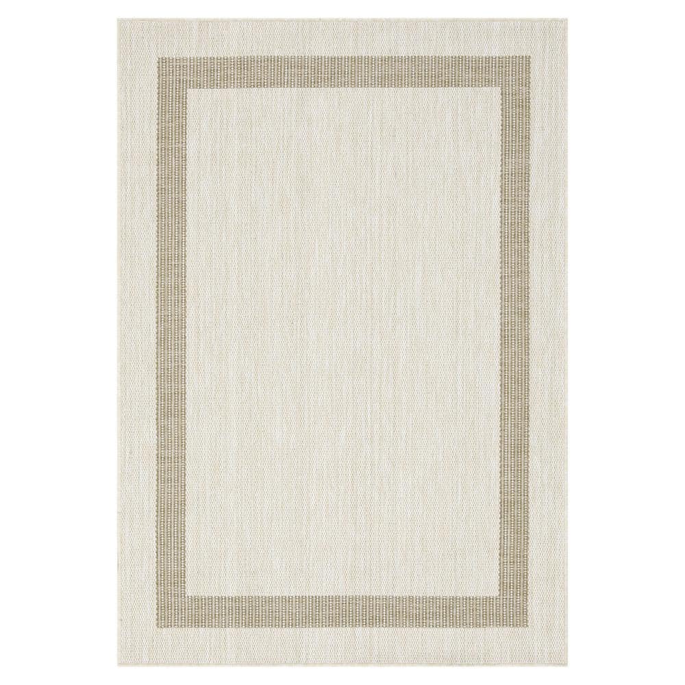 PLAYA RUG Azelia Ivory and Jute 10 ft. x 13 ft. Indoor/Outdoor Area Rug ...