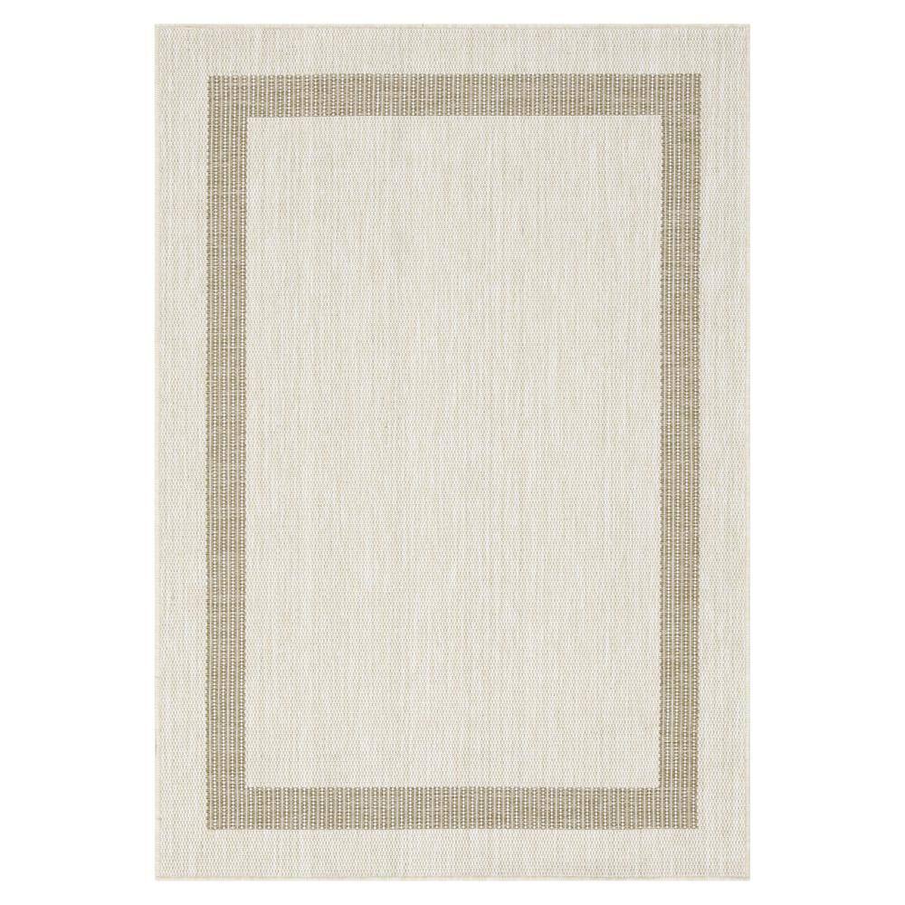 PLAYA RUG Azelia Ivory and Jute 9 ft. x 12 ft. Indoor/Outdoor Area Rug ...