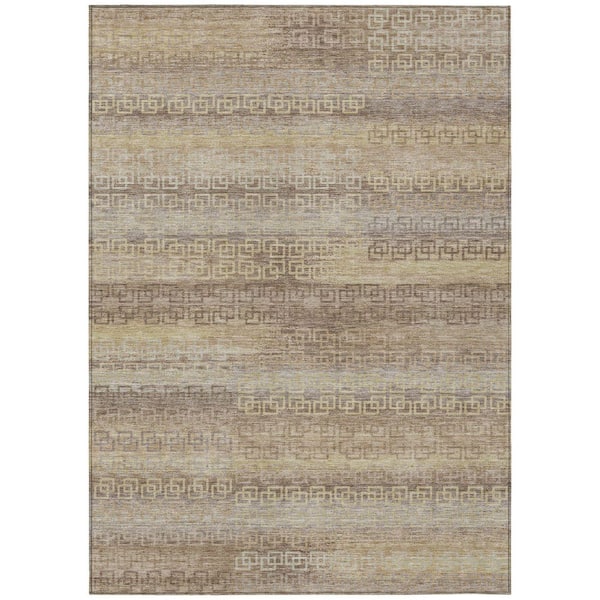Addison Rugs Chantille Machine Washable Indoor/Outdoor Abstract ACN2029 Beige 3 ft. x 5 ft. Area Rug