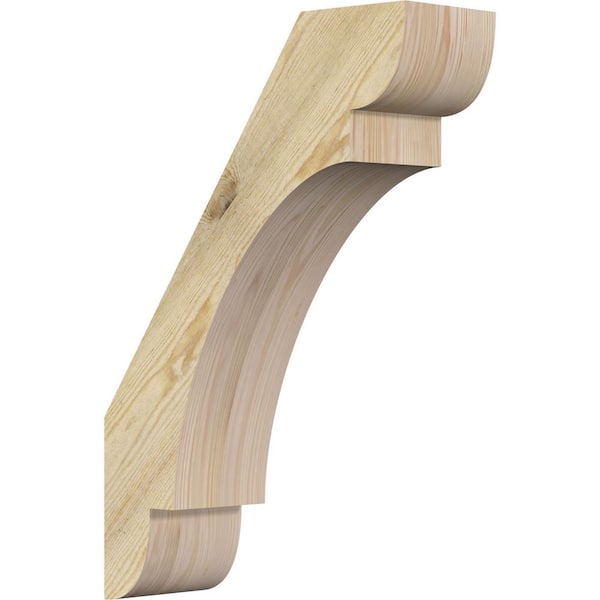 Ekena Millwork 6"W x 18"D x 26"H Olympic Rough Sawn Knee Brace, Douglas Fir