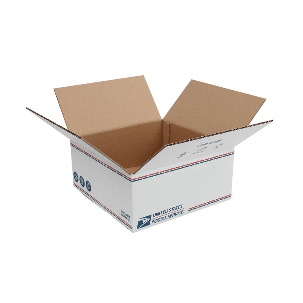 Pratt Retail Specialties Shipping Box 12 In L X 12 In W X 5 5 In H Usps12x12x5 5 The Home Depot