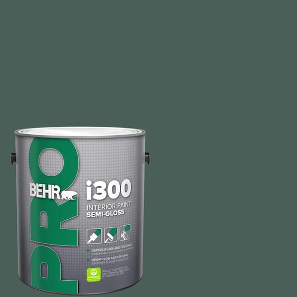 BEHR PRO 1 gal. #ICC-86 New Hunter Semi-Gloss Interior Paint