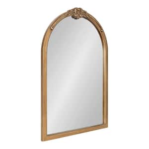 Astrid 20.00 in. W x 30.00 in. H Gold Arch Decorative Wall Mirror