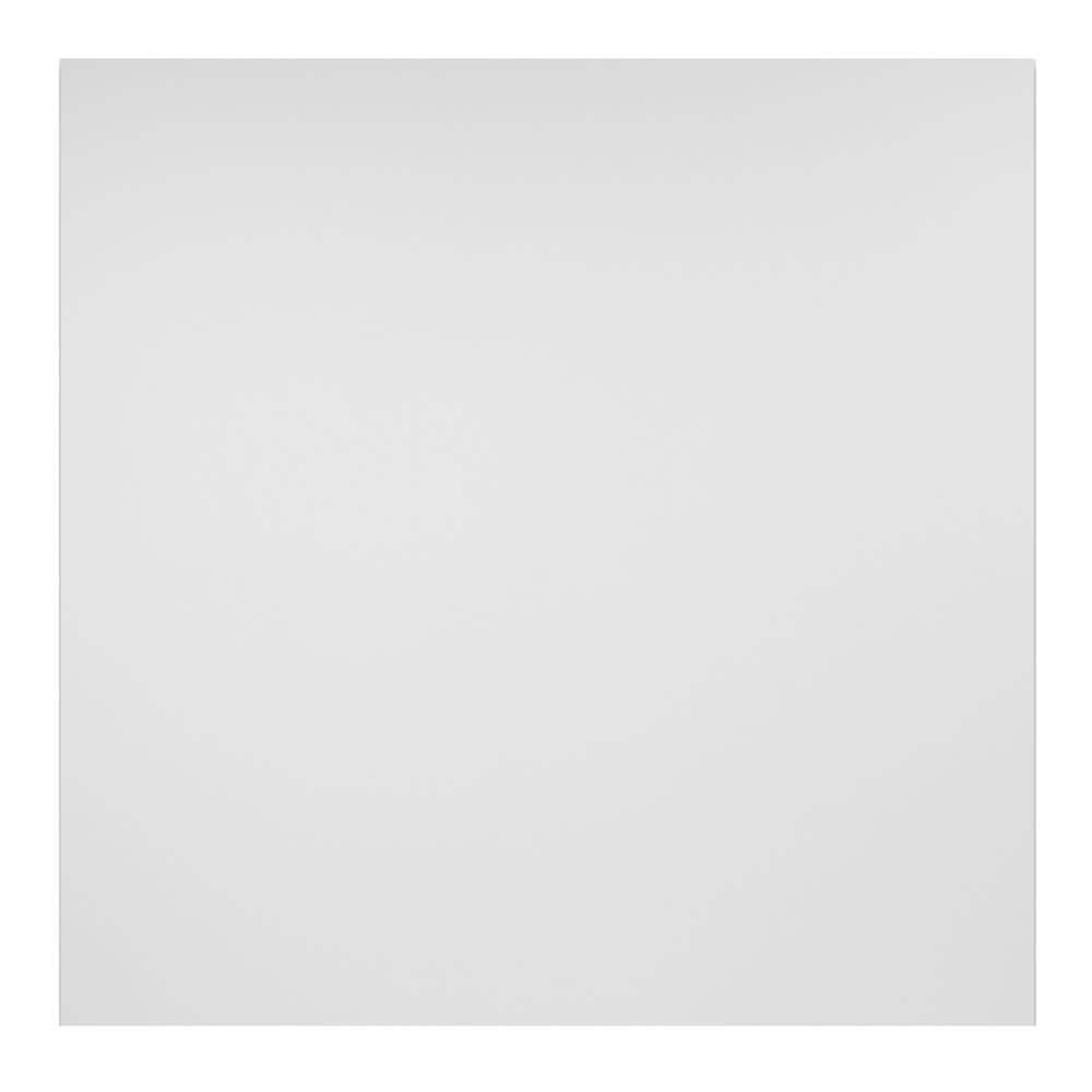 Genesis 2' x 2' Smooth White PVC Ceiling Tiles, 12-Pack