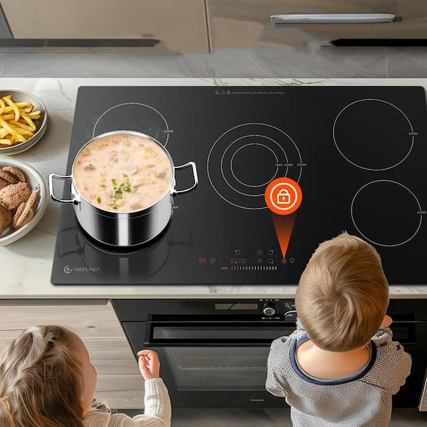 amzchef 36 in. 5 Elements Ceramic Radiant Electric Cooktop in