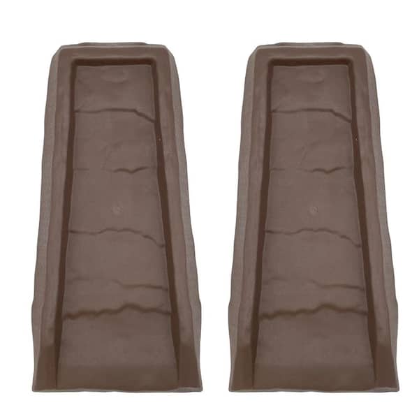 Master Mark Splash Block Chocolate Gutter Downspout (2-Pack)