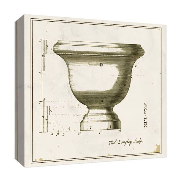 PTM Images ''Old Planter IV'' Canvas Abstract Wall Art 15 in. x 15 in.