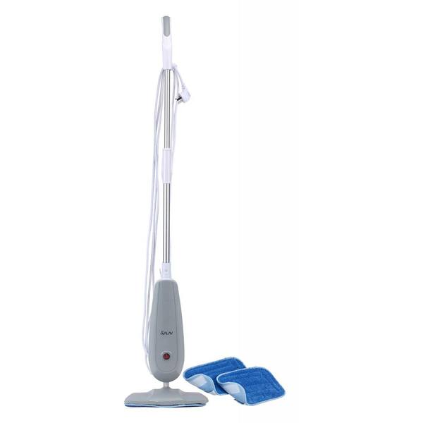 SALAV Performance Series Steam Mop Plus 2 Extra Mop Pads, White/Gray