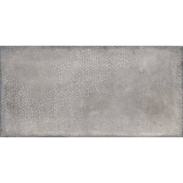 Unbranded Exhale Gris 5.91 in. x 12.44 in. Glossy Porcelain Floor and Wall Tile (9.18 sq. ft./ Case)