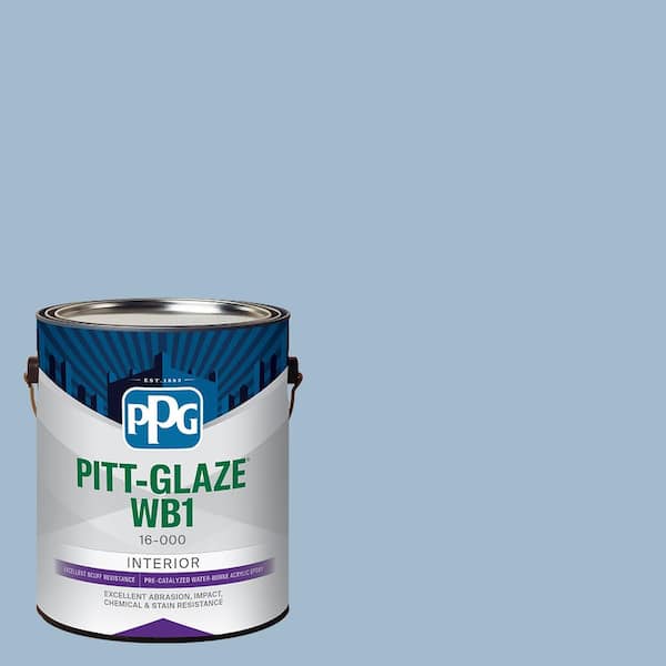 Pitt-Glaze 1 gal. PPG1159-3 Heavenly Blue Eggshell Interior Waterborne 1-Part Epoxy Paint