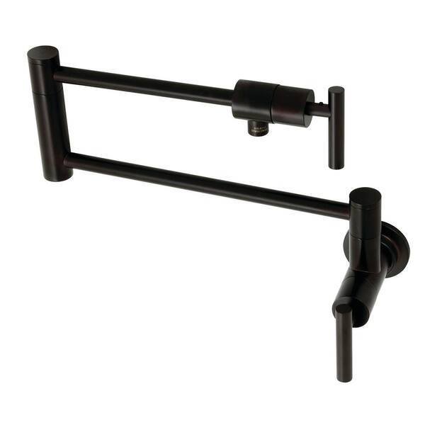 Kingston Brass Manhattan Wall Mount Pot Filler in Oil Rubbed Bronze