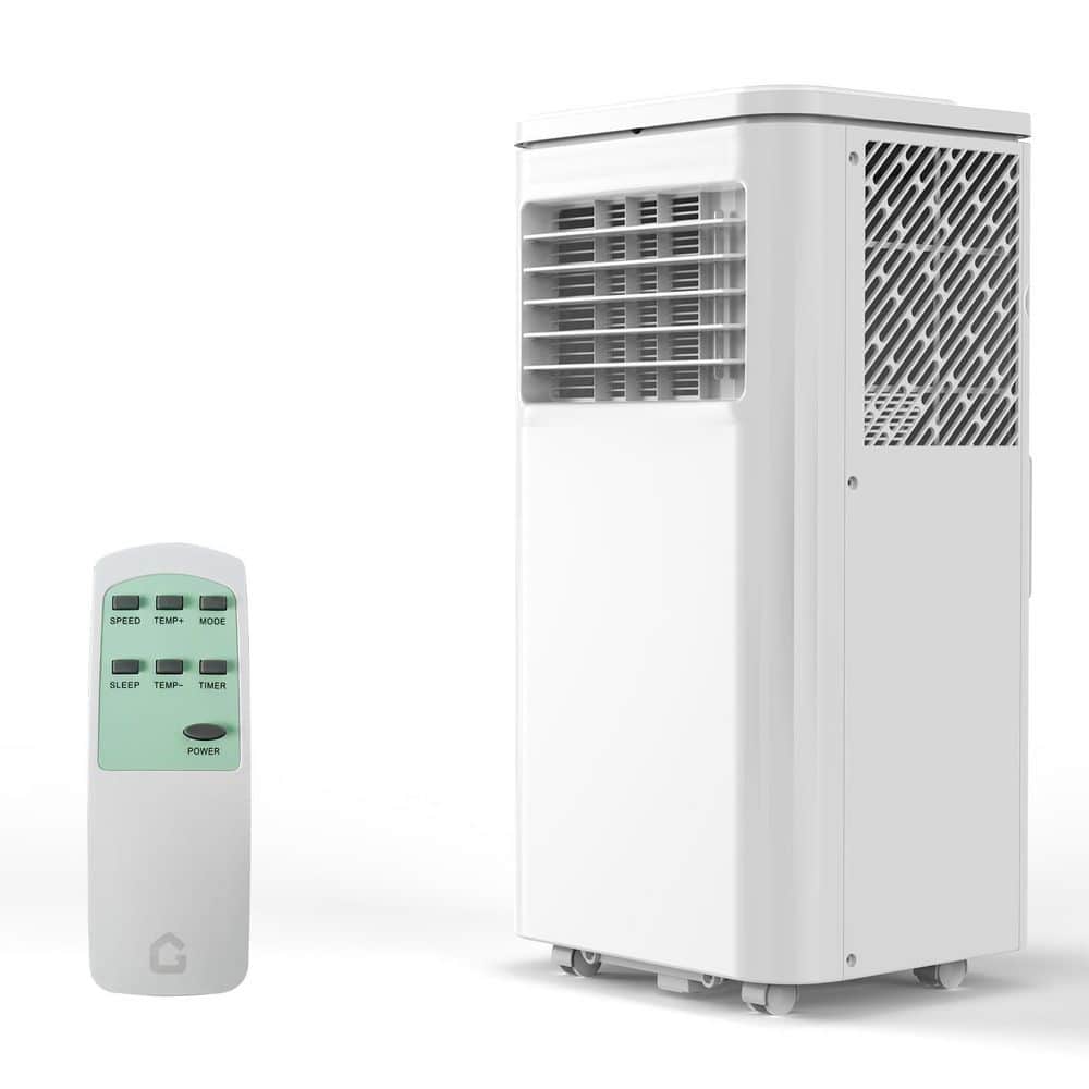 8000 BTU 5000 BTU(DOE SACC) Portable Air Conditioner Cools 350 sq. ft. w/ Cooling, Fun, Dehumidifier,Window Kit in White price history on PriceWatchPro