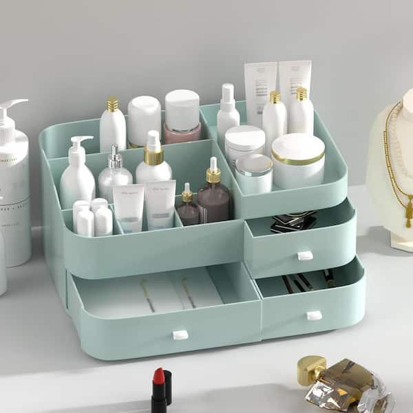 Green 13.5 in. x 6 in. Plastic Modern Jewelry Organizer