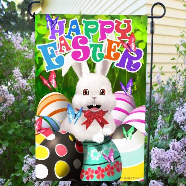 Happy Easter Garden Flags Decorative House Banner Double-sided Flag Yard Decor