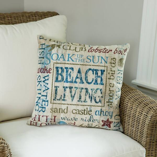 Sandy Point Striped Lumbar Pillow