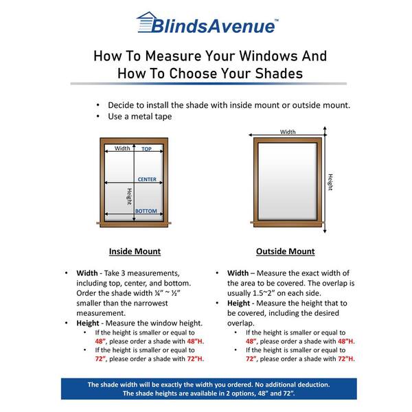 BlindsAvenue Winter White Cordless Light Filtering Fabric Cellular Shade 9/16 in. Single Cell 70 in. W x 72 in. L - image 4
