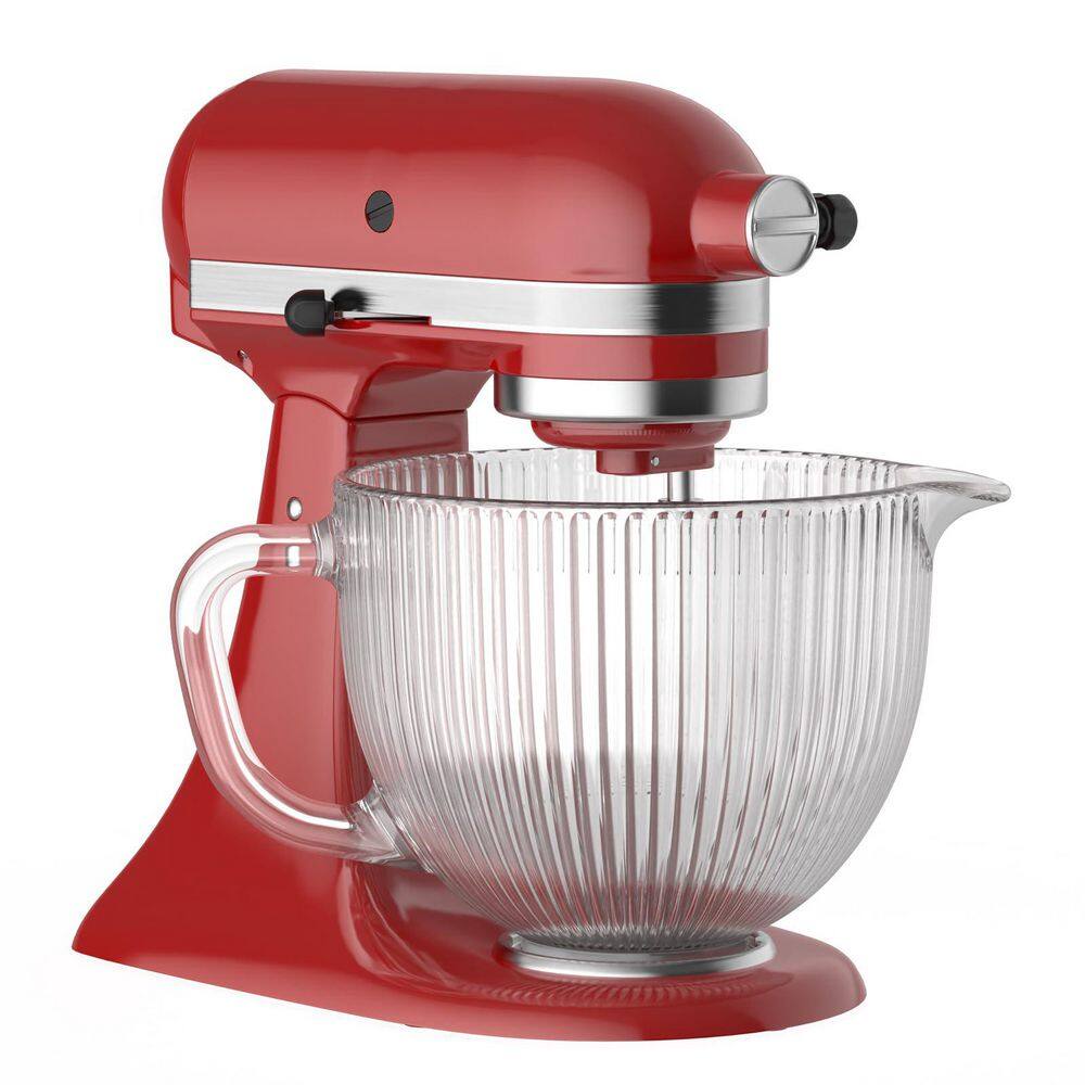 2-Piece Glass Clear Mixing Bowl Set with KitchenAid Tilt-Head Compatibility and Lid price history on PriceWatchPro