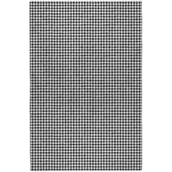 Dream Shag Premium Machine Washable Abstract ADS137 Black 5 ft. x 7 ft. 6 in. Area Rug