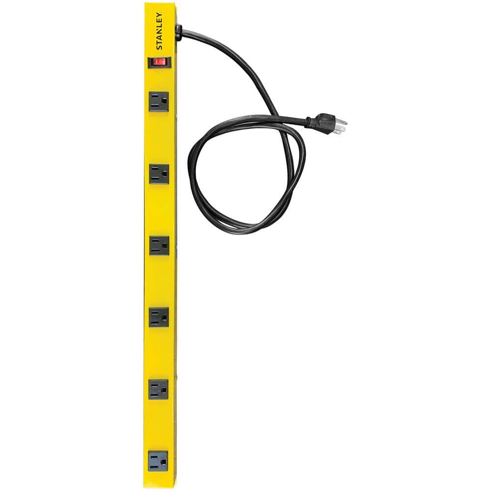 Stanley ShopMAX Pro 6-Outlet Surge-Protector Power Bar with 4 ft. Cord 31613