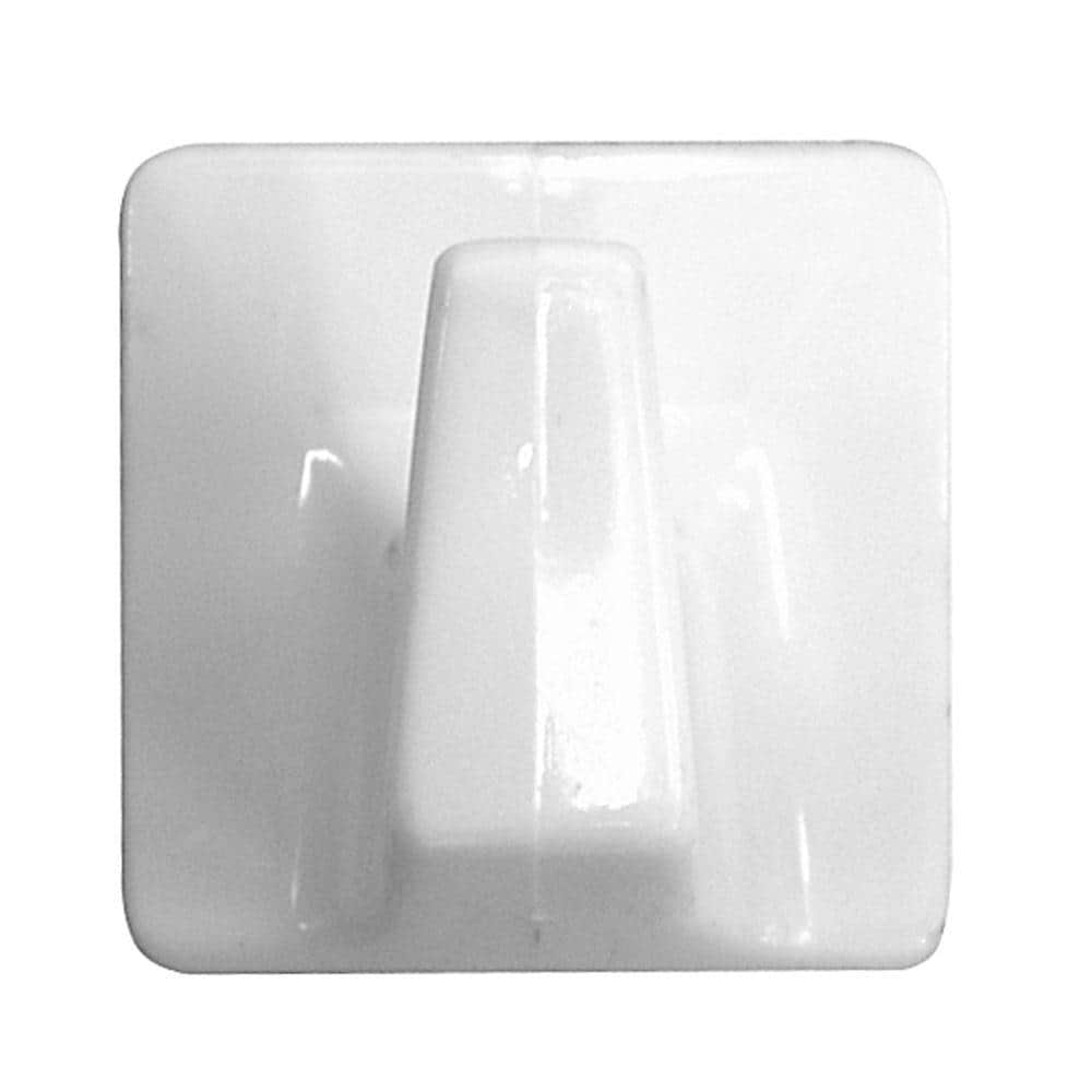 Silicone White Plastic adhesive sticker multi purpose for hanging, Number  Of Hooks: 6