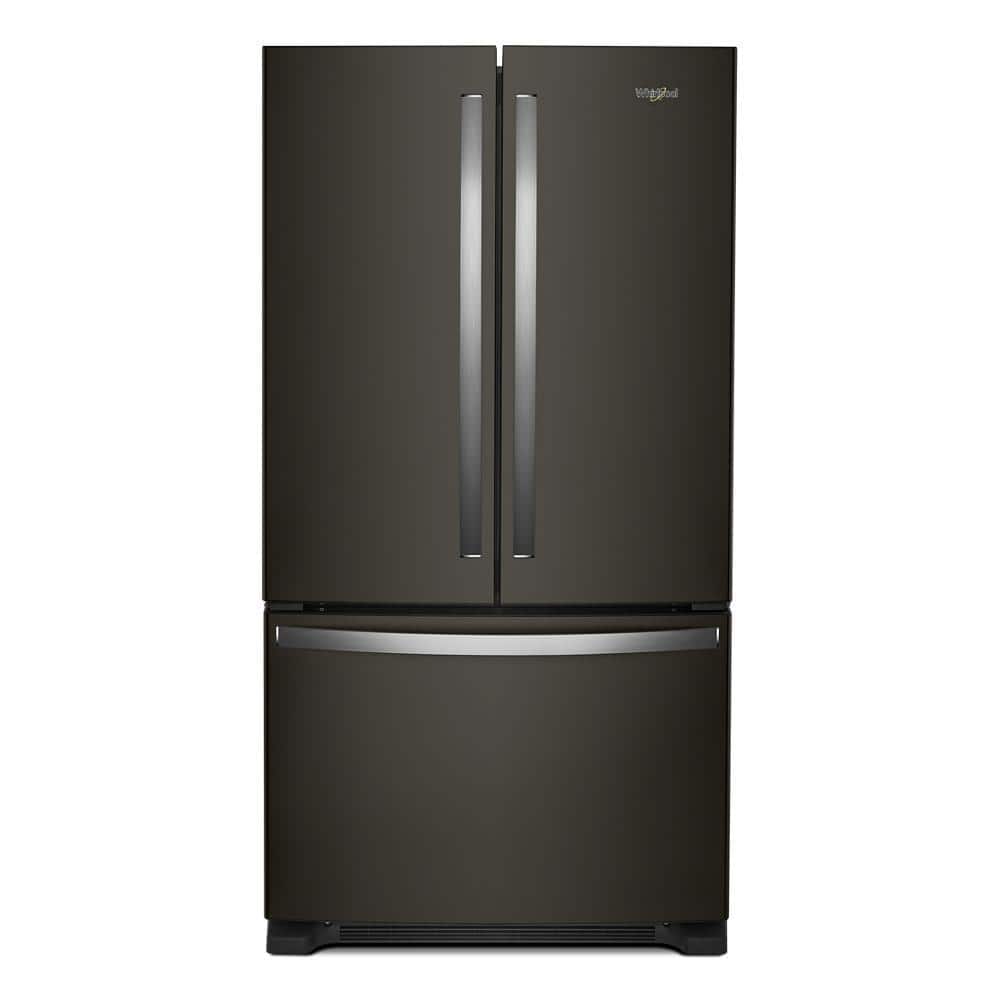 Whirlpool 25.2 cu. ft. French Door Refrigerator in Fingerprint Resistant Black Stainless with Internal Water Dispenser