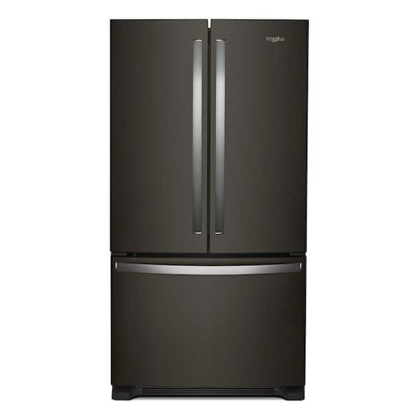 Whirlpool 25.2 cu. ft. French Door Refrigerator in Fingerprint Resistant Black Stainless with Internal Water Dispenser