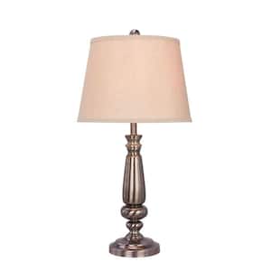 Fangio Lighting 30.5 in. Antique Brass Metal Table Lamp W-1497AB - The Home  Depot