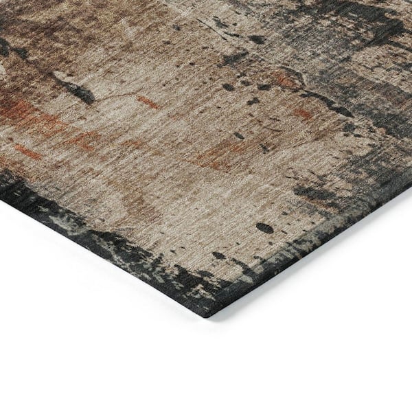 Chantille Machine Washable Indoor/Outdoor Abstract ACN1839 Taupe 9 ft. x 12 ft. Accent Rug